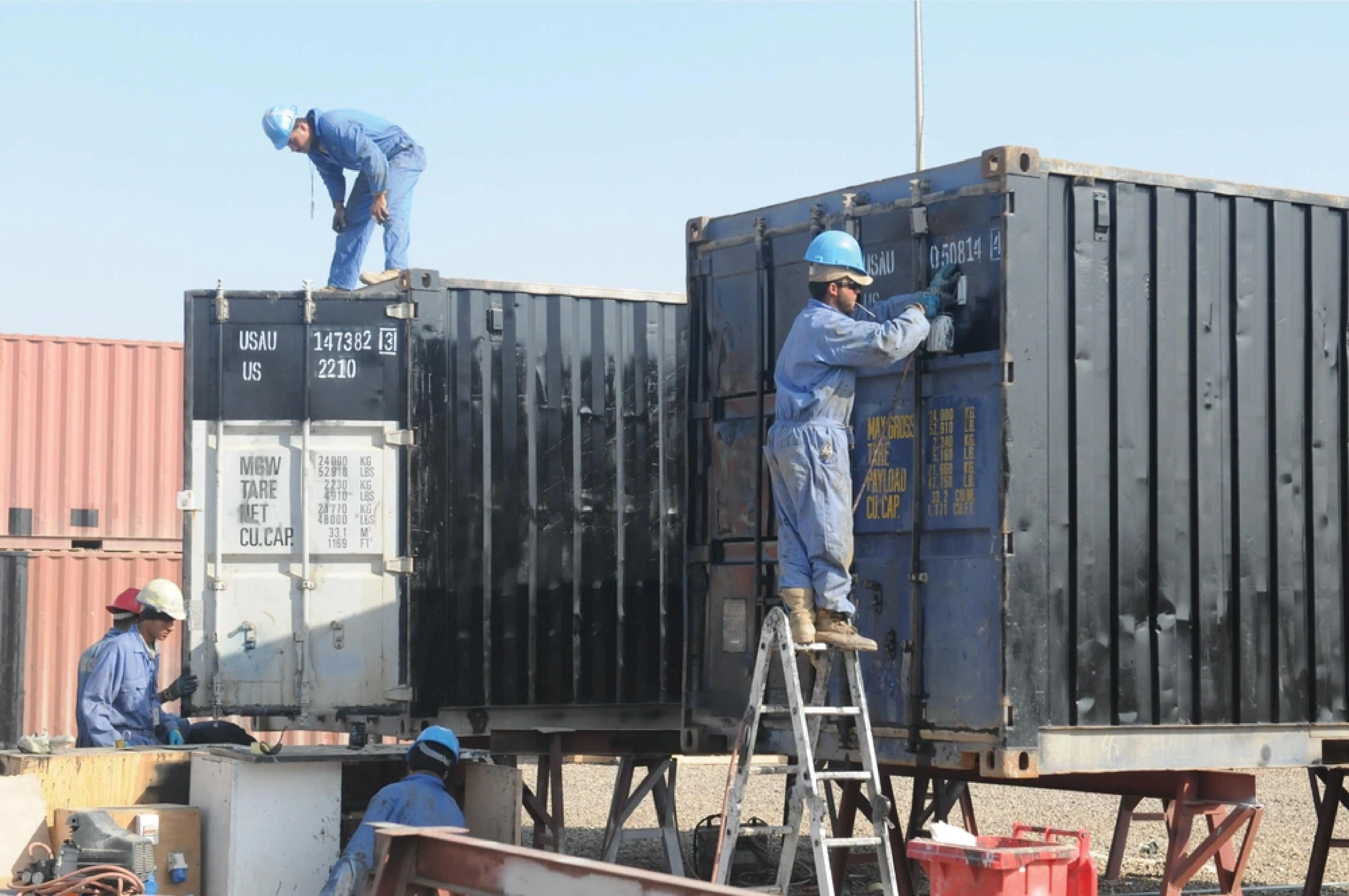 Container fabrication and modification workshop